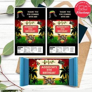 Reggae Rice Krispies Treats Printable Instant Download