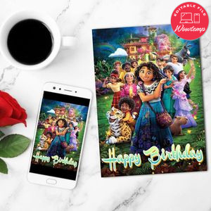 Encanto Fill In Blank Mobile Invite Customizable Template Instant Download