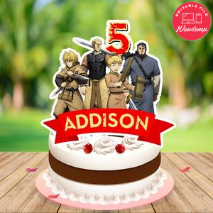 Vinland saga Cake Topper Template Printable Instant Download