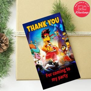 Monkie Kid Thank You Tag Customizable Template To Print At Home Instant Download