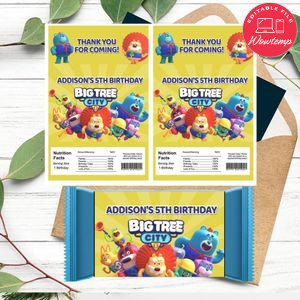 Big Tree City Rice Krispies Treats Template Printable Instant Download