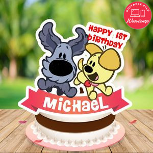 Woezel & pip Cake Topper Template Printable Instant Download