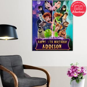 Hotel Transylvania 4 Birthday Poster Digital File Printable Instant Download