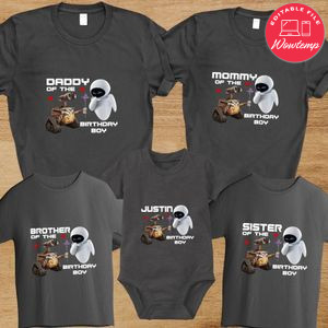 Wall e Family Birthday Vacation PNG file template