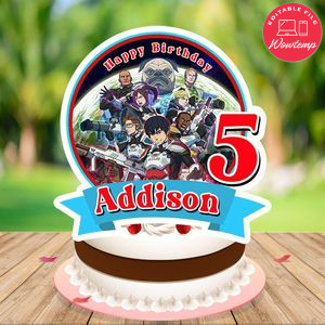 Yakitori Soldiers of Misfortune Cake Topper Template Printable Instant Download