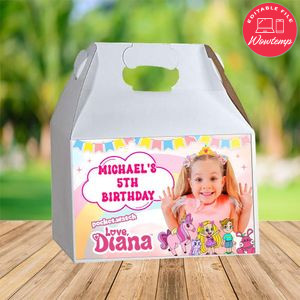 Diana Gable Box Digital File Printable Instant Download