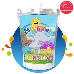 Canticos Capri Sun Birthday Labels Digital File Printable Instant Download