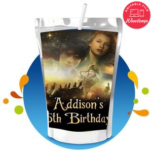 Peter Pan & Wendy Capri Sun Birthday Labels Digital File Printable Instant Download