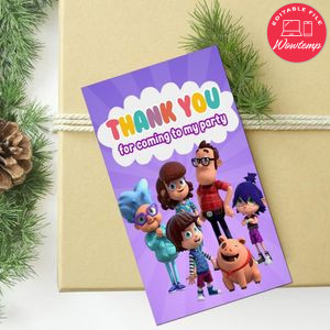 Kazoops Thank You Tag Customizable Template To Print At Home Instant Download