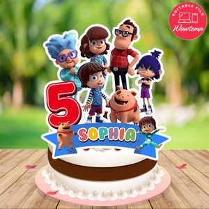 Kazoops Cake Topper Template Printable Instant Download