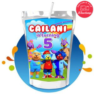 Doggyland Capri Sun Birthday Labels Digital File Printable Instant Download