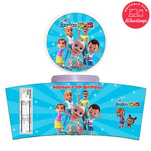 Looloo Kids Cotton Candy Label Template To Print At Home Instant Download