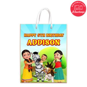 Infobells Gift Bag Label Template Printable Instant Download