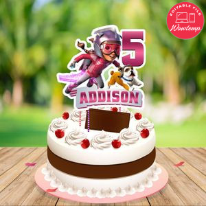 Rocketeer Cake Topper Template Printable Instant Download