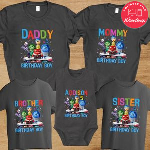 Inside out 2 Family Birthday Party T-Shirt