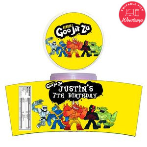 Goo Jit Zu Cotton Candy Label Template To Print At Home Instant Download