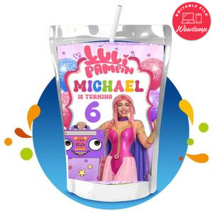 Luli Pampin Capri Sun Birthday Labels Digital File Printable Instant Download