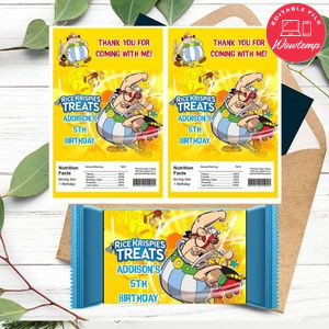 Asterix and obelix Rice Krispies Treats Template Printable Instant Download