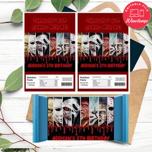 Friends horror movie Rice Krispies Treats Template Printable Instant Download