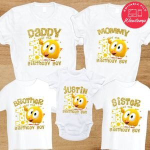 Pollito Chicky Family Birthday Vacation T-Shirt