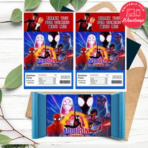 Spiderman Across SpiderVerse Rice Krispies Treats Template Printable Instant Download