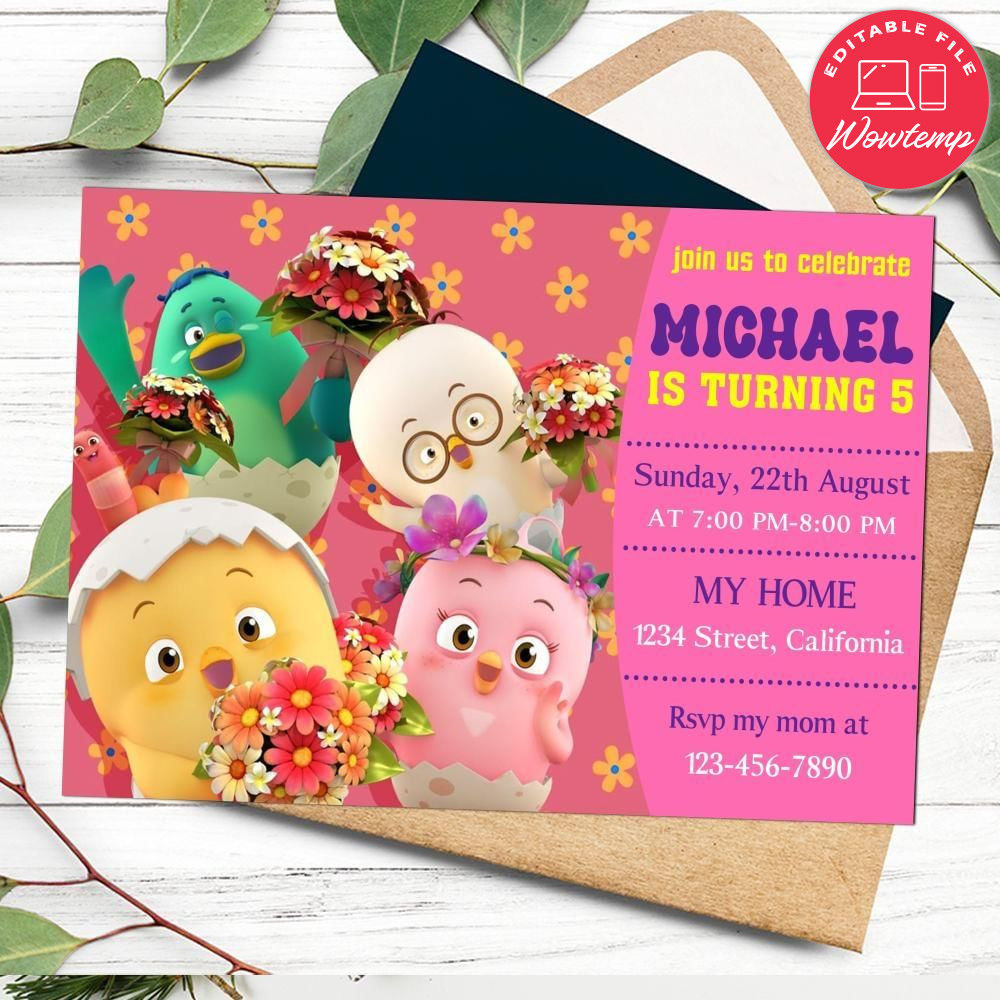 Como pop Birthday Flyer Customizable Template to Print at Home Instant Download