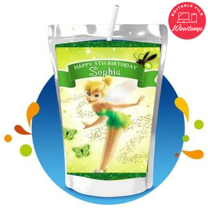 Tinkerbell Capri Sun Birthday Label Digital File Printable Instant Download