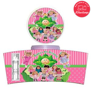 Cabbage Patch Cotton Candy Label Template To Print At Home Instant Download