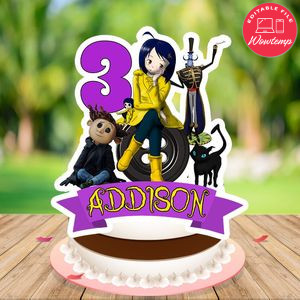 Coraline Cake Topper Template Printable Instant Download