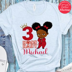 Boss Baby Girl Birthday T-Shirt