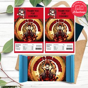 Kurumi Tokisaki Rice Krispies Treats Template Printable Instant Download