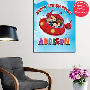 Little Einstein Birthday Poster Digital File Printable Instant Download