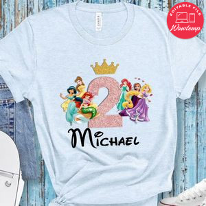 Disney Princess Birthday Girl Shirt