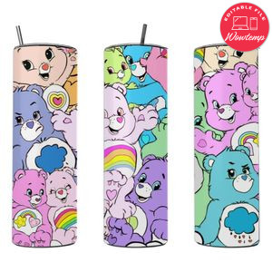 Care Bears 20 oz skinny tumbler 