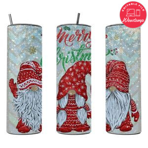 Gnomes Merry Christmas 20 oz skinny tumbler 