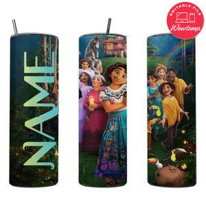 Encanto Skinny Steel Tumbler with Straw 20oz 