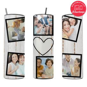 Sublimation picture tumbler Customizable Template Instant Download