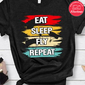 Eat Sleep Fly Repeat Skydiving shirt