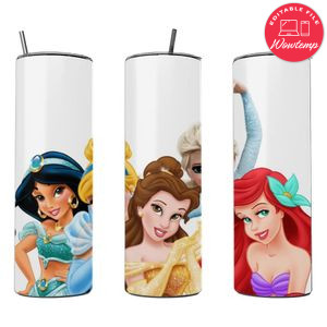Disney Princess 20 oz skinny tumbler 