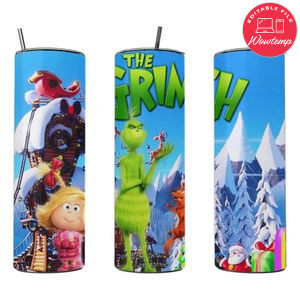 Grinch tumbler 20 oz skinny tumbler 