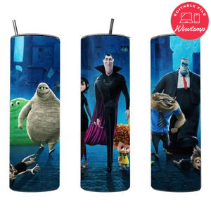 Hotel Transylvania Skinny Steel Tumbler with Straw 20oz 