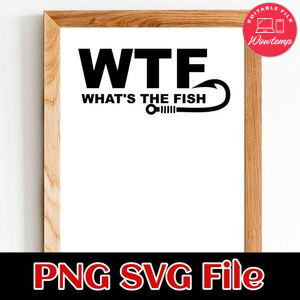 What's the fish SVG PNG Customizable Instant Download