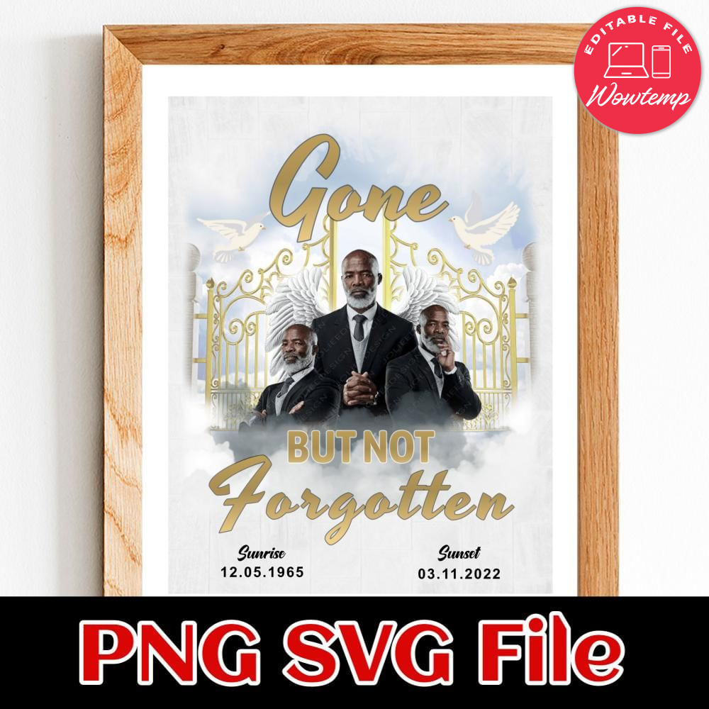 Memorial In Loving Memory PNG design template | Wowtemp