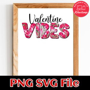 Valentine vibes PNG SVG file template