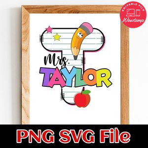 Back to school Custom Name 2 Customer Request PNG file template