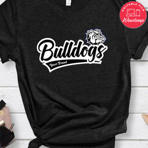 Bulldogs Team Name PNG file template