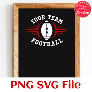 Football Custom Your team name SVG design template
