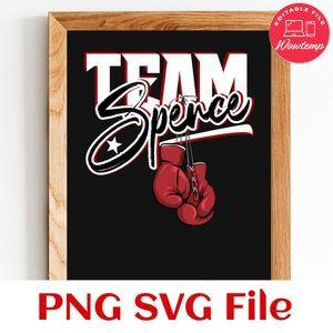 Team spence SVG PNG design template