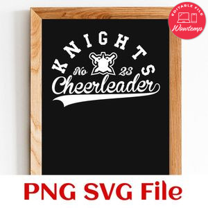 Knights Cheerleader Team SVG Customizable