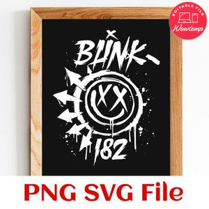 Blink 182 Rock PNG SVG design template